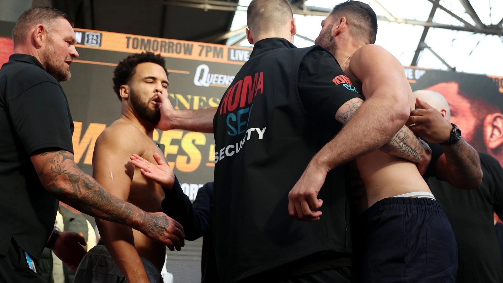 Moses Itauma vs Filip Hrgovic Weigh-In Erupts in Altercation Ahead of IBF Heavyweight Title Bout